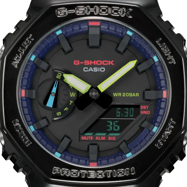 ساعت مچی اسپرت جی شاک کاسیو مدل G-SHOCK GA-2100RGB-1ADR