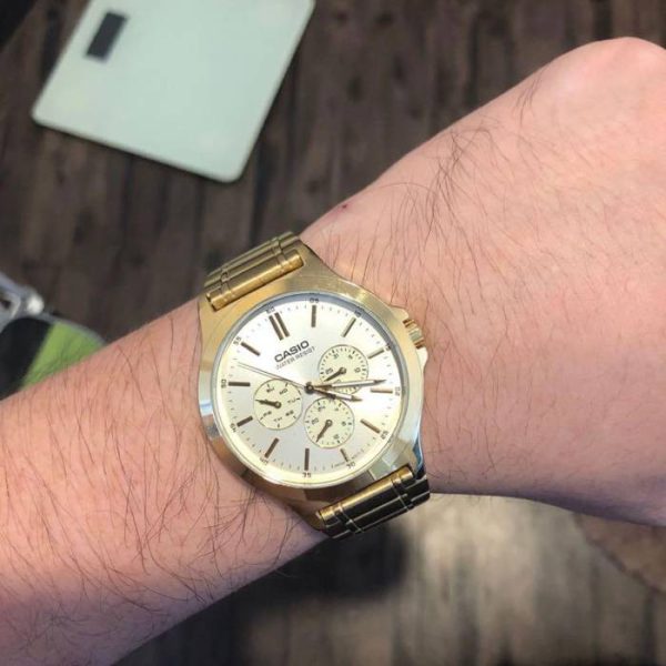 ساعت مچی مردانه کاسیو مدل CASIO-MTP-V300G-9AUDF