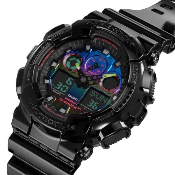 ساعت مچی مردانه G-SHOCK کاسیو مدل GA-100RGB-1ADR