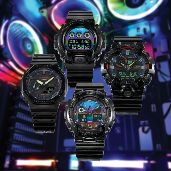 ساعت مچی اسپرت جی شاک کاسیو مدل G-SHOCK GA-2100RGB-1ADR