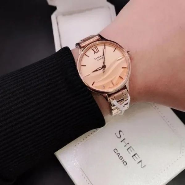 ساعت مچی زنانه شین کاسیو مدل SHEEN SHE-4550PG-4AUDF