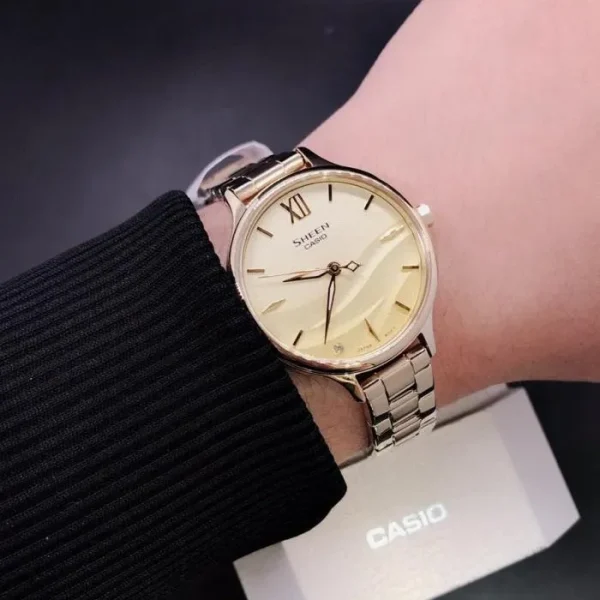 ساعت مچی زنانه شین کاسیو مدل SHEEN SHE-4550G-9AUDF