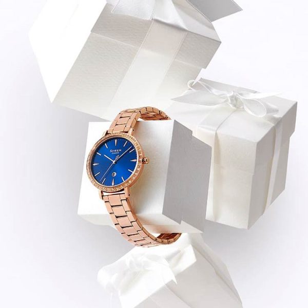 ساعت مچی زنانه شین کاسیو مدل SHEEN SHE-4535YPG-2AUDF