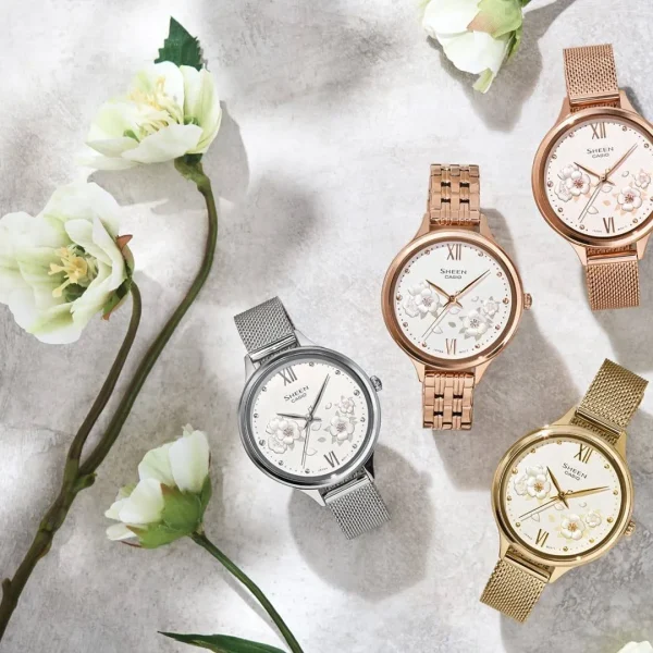 ساعت مچی زنانه شین کاسیو مدل SHEEN SHE-4551PG-7AUDF