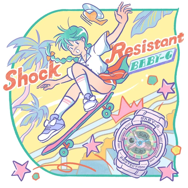 ساعت مچی زنانه بیبی جی کاسیو مدل BABY-G BA-110XPM-6ADR