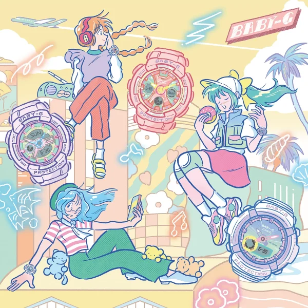 ساعت مچی زنانه بیبی جی کاسیو مدل BABY-G BA-110XPM-6ADR