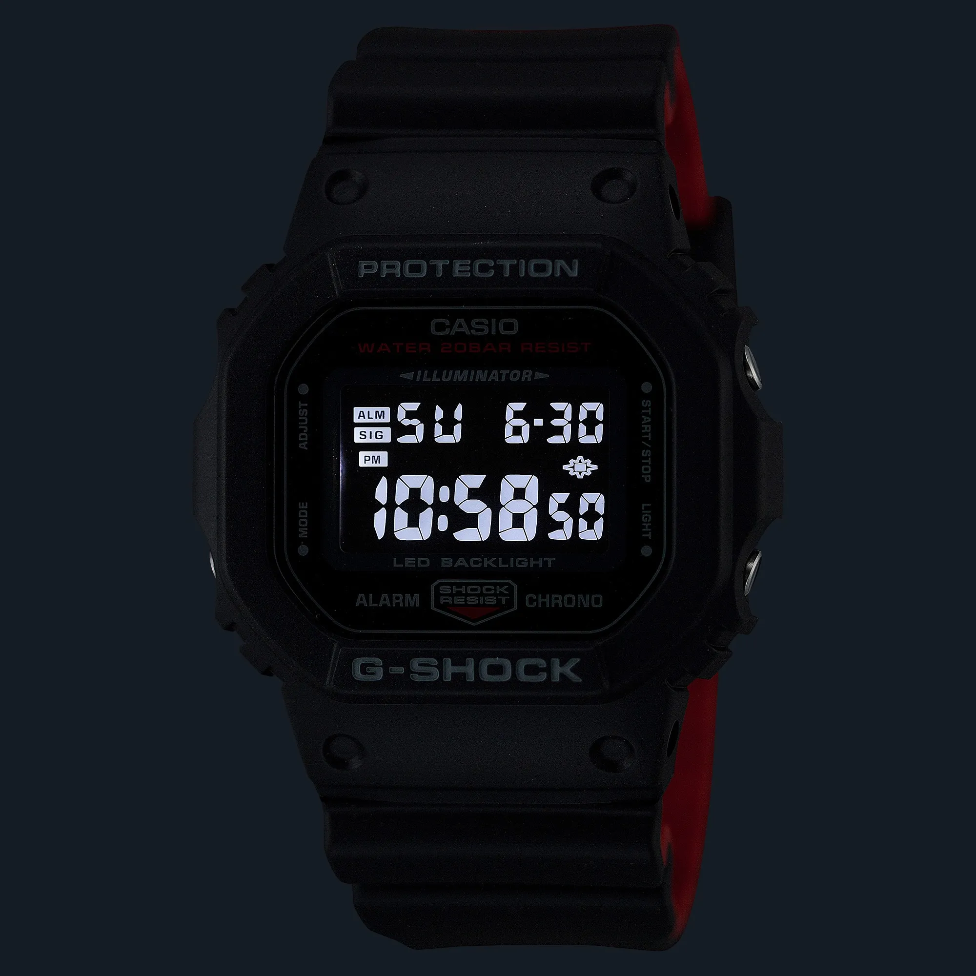 ساعت مچی اسپرت جی شاک کاسیو مدل G-SHOCK DW-5600UHR-1DR