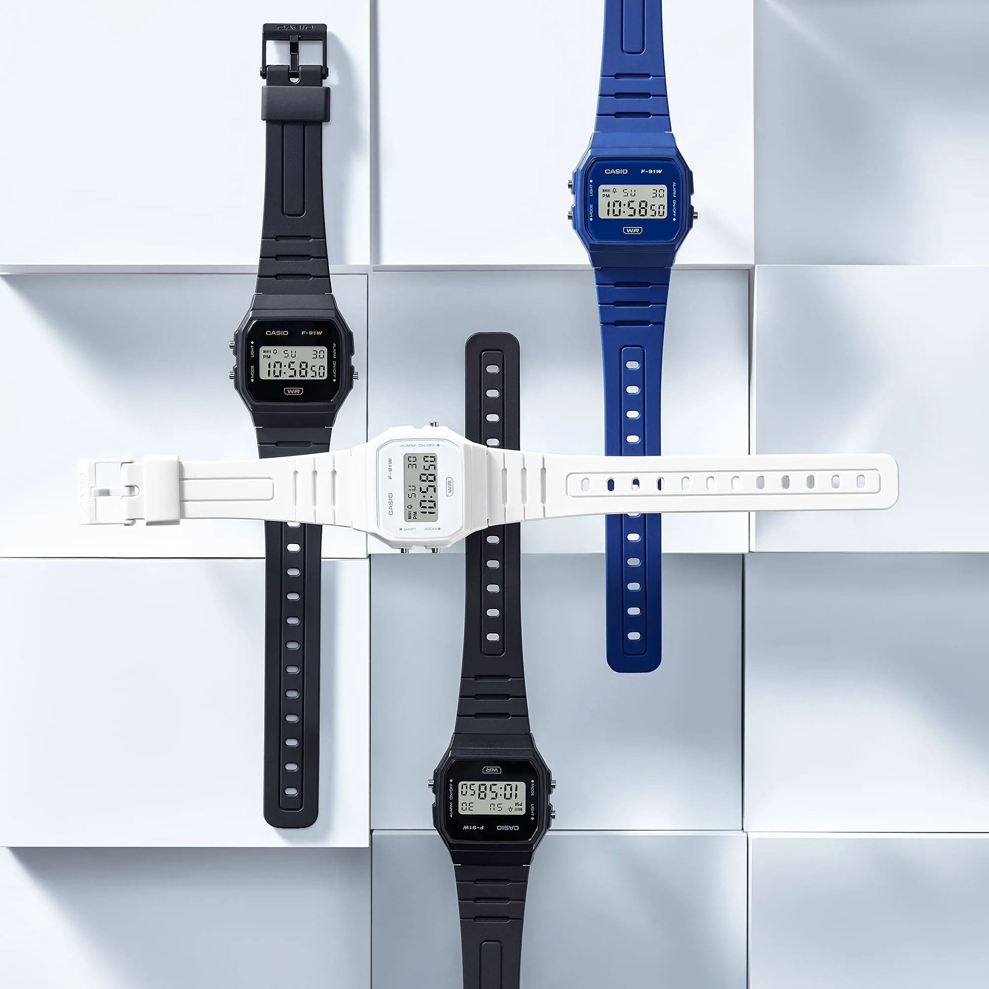 ساعت مچی وینتیج کاسیو مدل CASIO F-91WB-2A1DF
