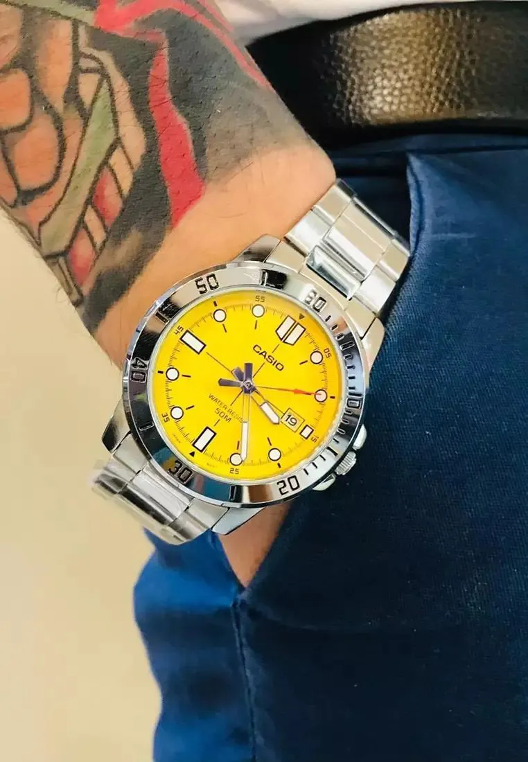 ساعت مچی مردانه کاسیو مدل CASIO MTP-VD01D-9E